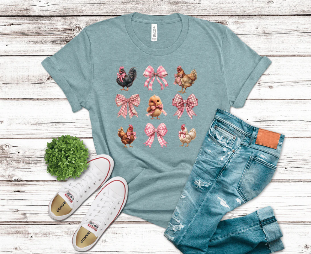 “Cluckin’ Cute & Bow’d Up” 🐔🎀💕