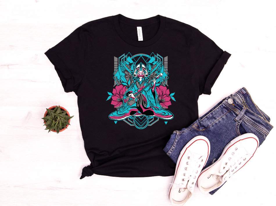 "Neon Geisha 🌸⚔️💠"