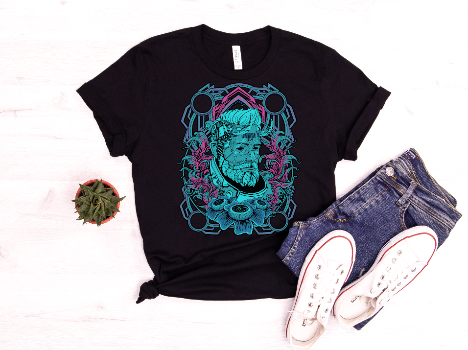 "Cosmic Bloom 🌸🌀💙"