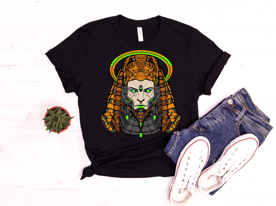 "Cyber Pharaoh 👑💚⚡"
