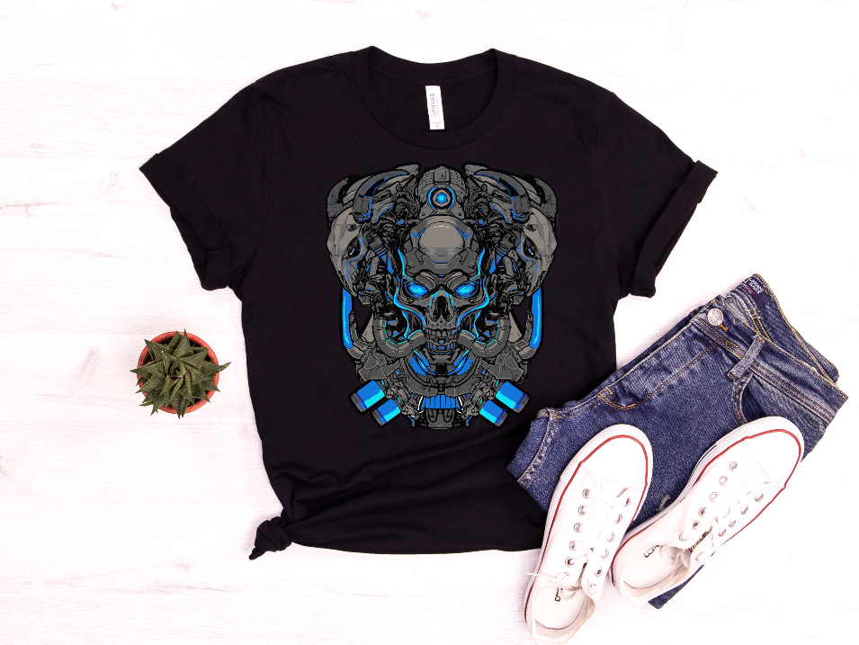 "Skull Circuit 💀🔵🧠"