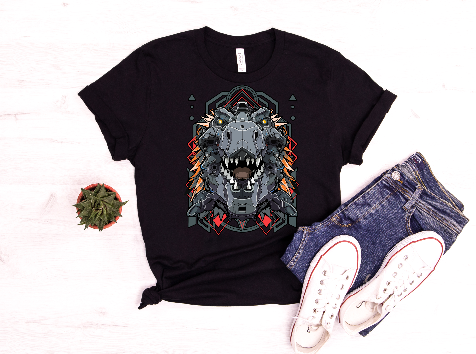"Techno-Rex Rage" 🦖💥🔧