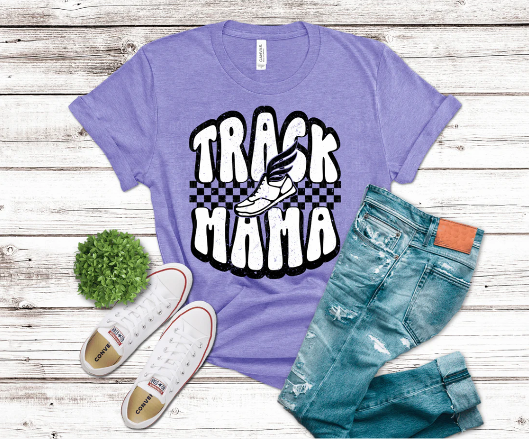 "Fast Track Mama" 🏁👟💜
