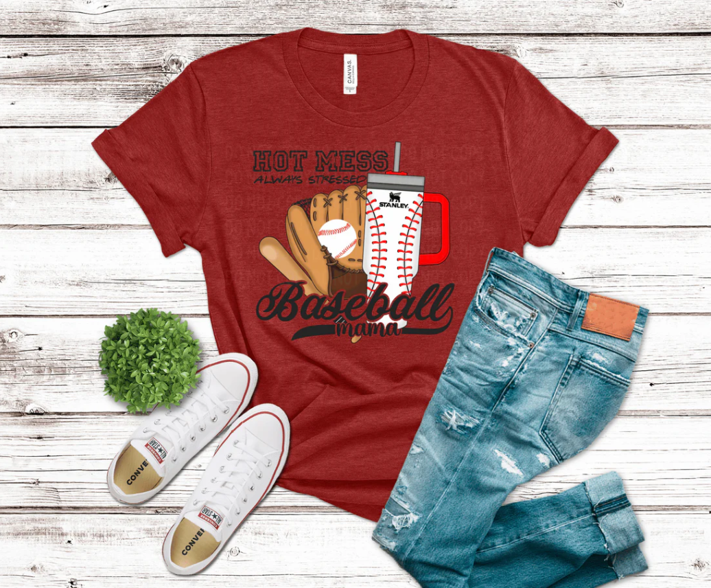 "Hot Mess Dugout Queen" ⚾🥤🔥