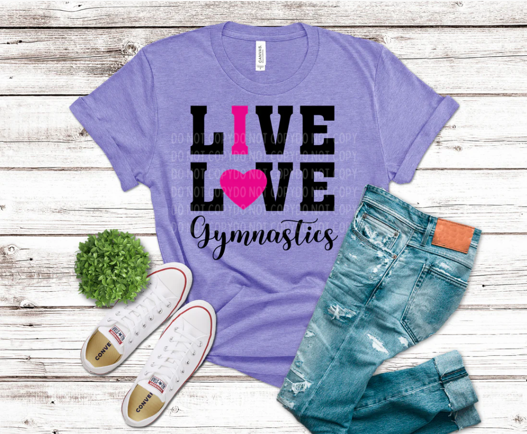"Live Love Gymnastics" 💖🤸‍♀️🖤